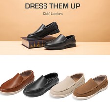 Boys Dress Shoes Classic Loafers Casual Flat Shoes Toddler/Little Kid/Big Kid