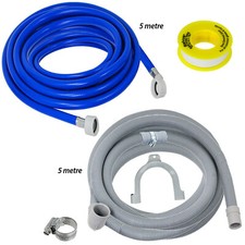 Washing Machine Fill Hose Drain Hose Tape 5m Set for PANASONIC IKEA LG