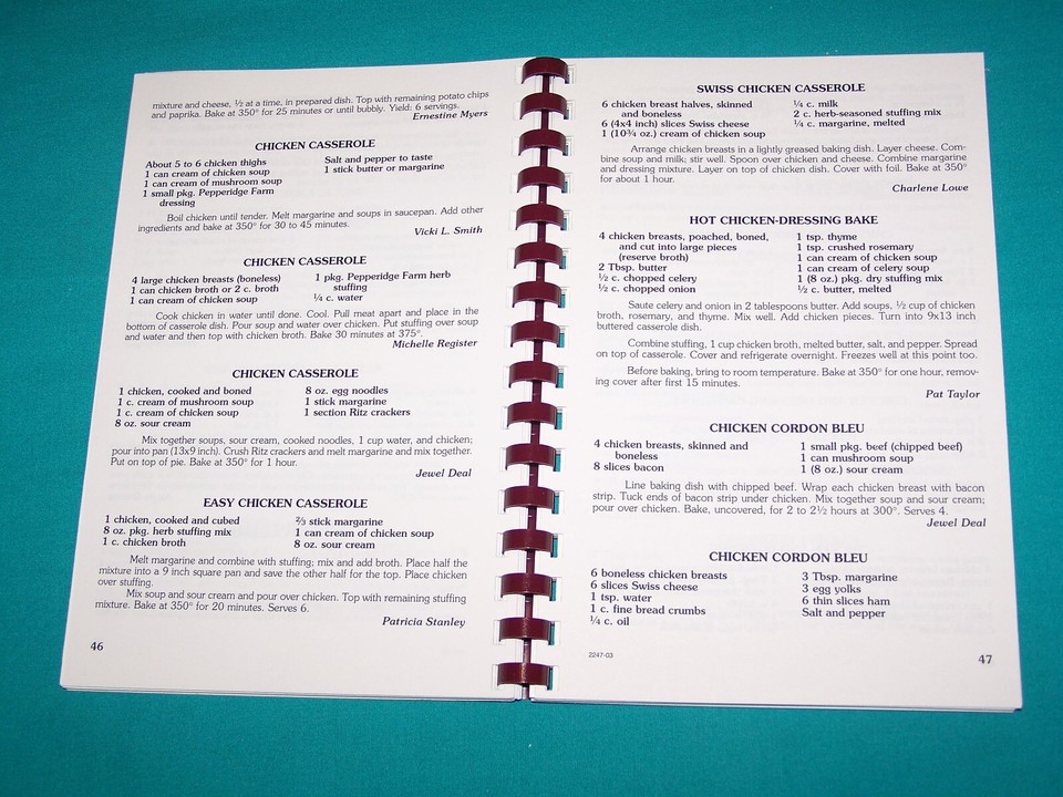 Calvary Baptist Church Cookbook 2003 McLeansville NC North Carolina eBay