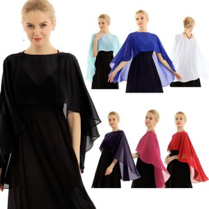 sheer chiffon cape