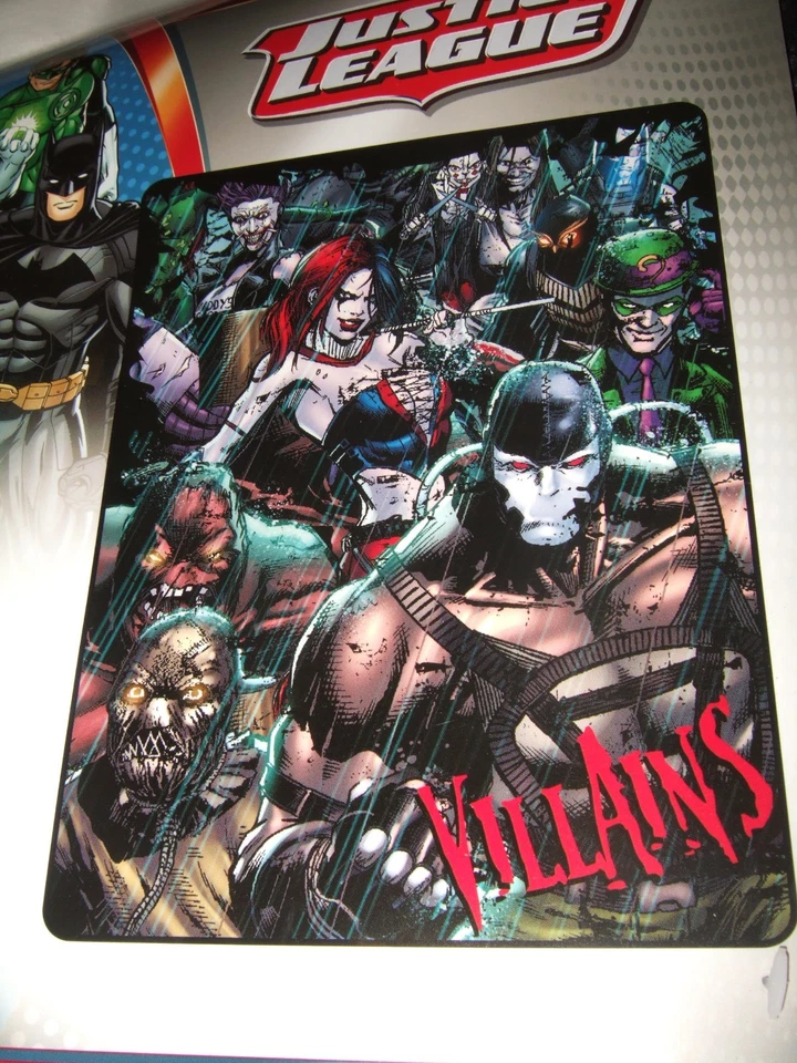 Justice League Evil Villains Joker Riddler Harley Quinn Bane Plush Throw Blanket - Image 3 of 4