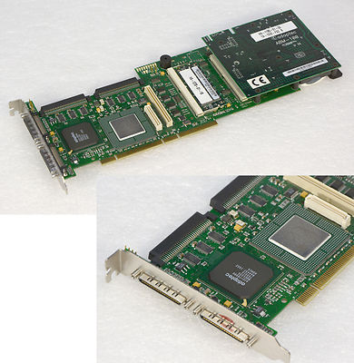 RAID CONTROLLER PCI 64 + PCI-32 ADAPTEC 3000S 3200S-0M SCSI MIT ABM-100 