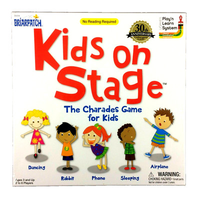 Briarpatch KIDS ON STAGE GAME Charades  2-6 Players ~ New Sealed