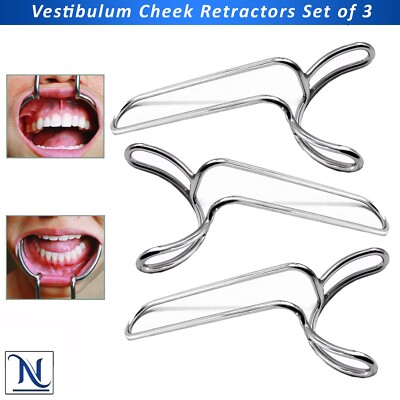 Retractor Dental Labio y Mejilla   Instrumento Quirúrgico Vestibular