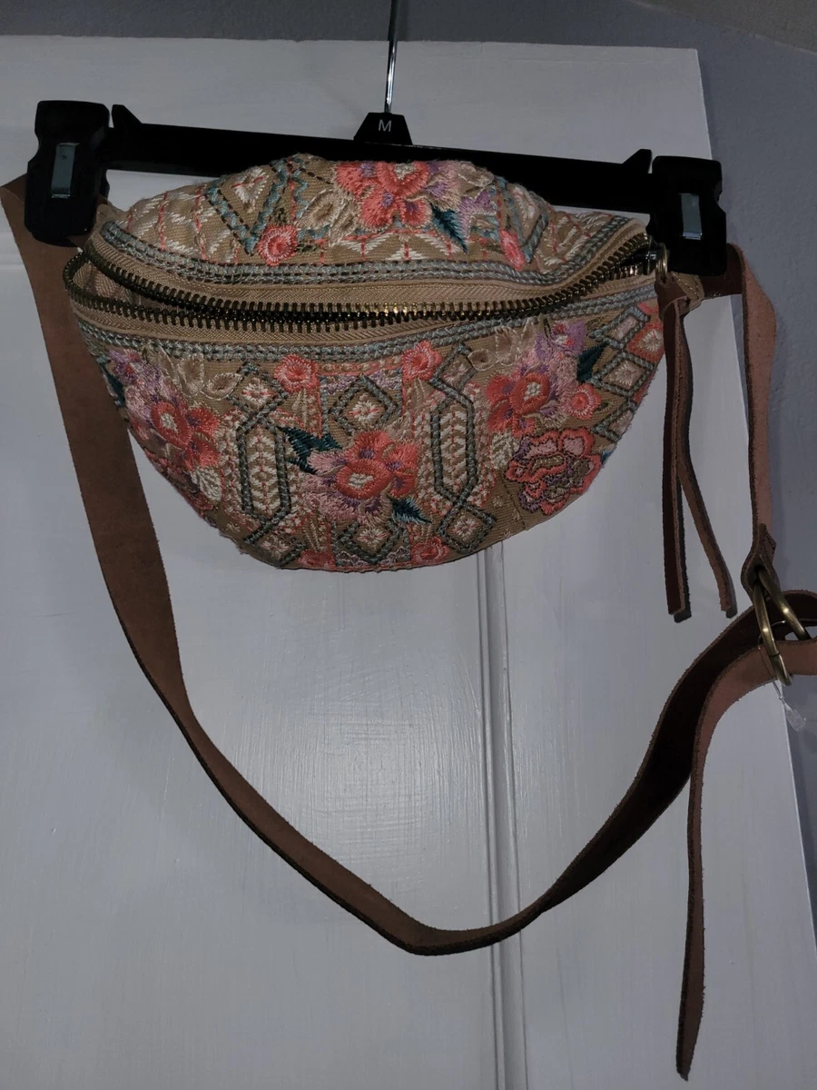 Johnny Was Maeve Bum Belt Bag Embroidered