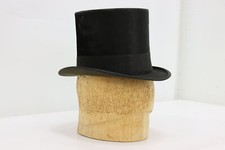 Victorian Antique Beaver Pelt Top Hat  Cork Stand, Youmans 51453