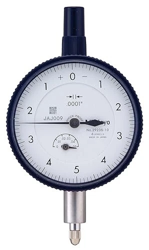 Mitutoyo Dial Indicator 0-5-0 Reading, 2.244" Dial Dia., 0-0.5" Range