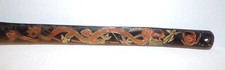 Vintage Chinese Lacquer Dragon Shoe Horn Hand Painted Lacquerware Shoehorn Wood