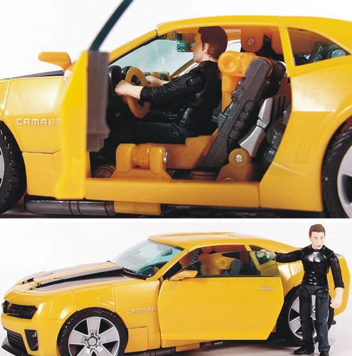 FIGURA DE ACCIÓN TRANSFORMERS ROTF BUMBLEBEE ALIANZA HUMANA ROBOT COCHE SAM WITWICKY - Imagen 6 de 11