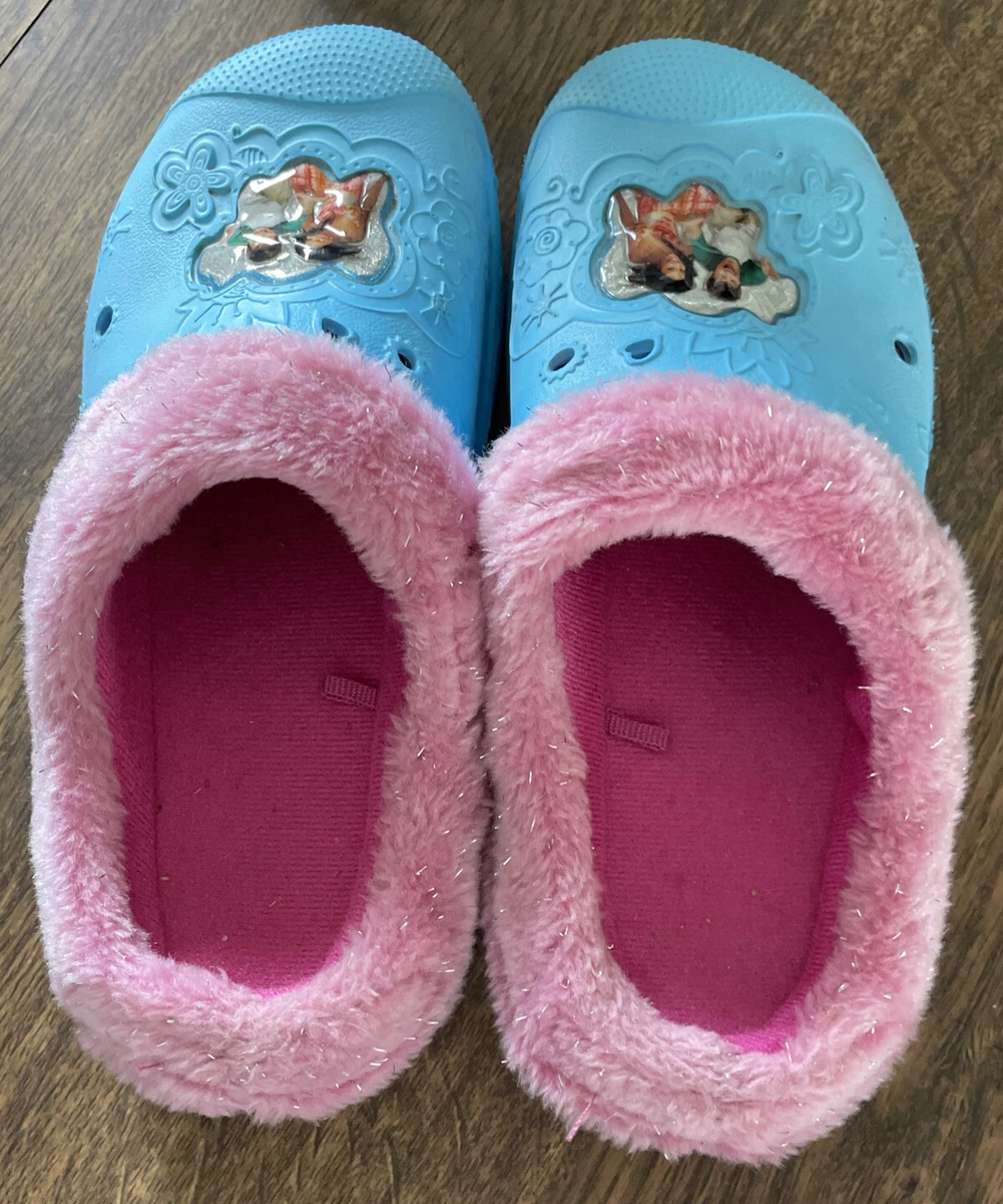 Disney High School Musical Clogs With Pink Fur For Girls Size 4
