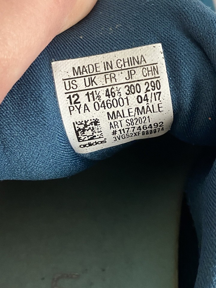 Adidas Ultraboost Mens 12 Sneakers Blue Continental Running Shoes PYA 046001 | eBay