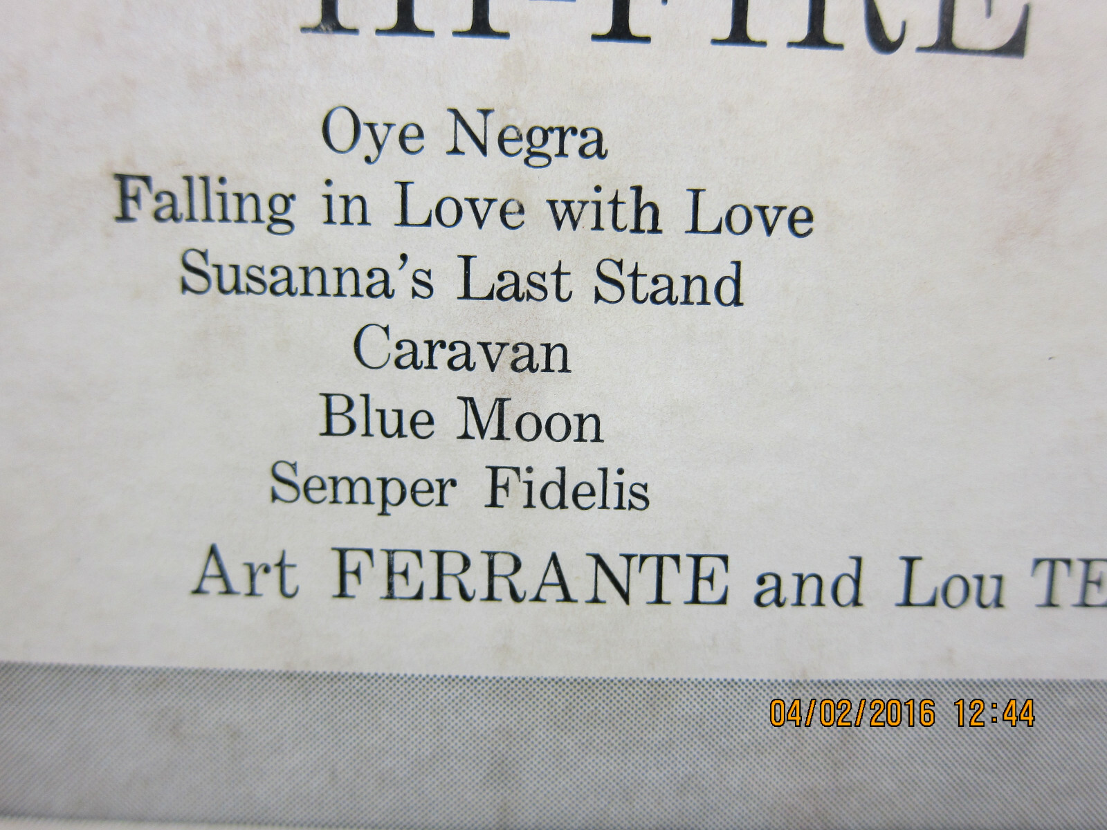 Ferrante & Teicher HiFireworks Columbia Records eBay