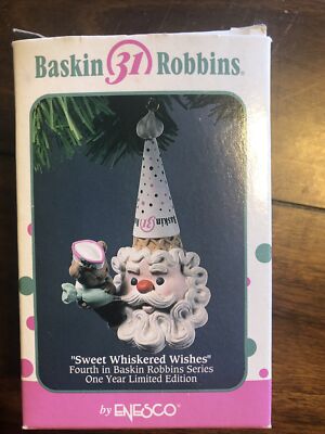 Enesco Baskin Robbins Ornament Sweet Whiskered Wishes Limited 1993 Treasury