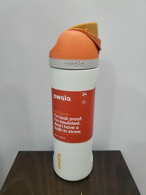 Owala FreeSip Stainless Steel Water Bottle / 24oz / Color: Apric