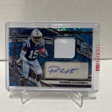 2019 Panini Spectra Aspiring 29/99 Parris Campbell RPA Rookie Patch Auto RC