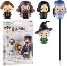Harry Potter Pencil Toppers 5pk Rubeus Remus Severus Albus Minerva Figure Set