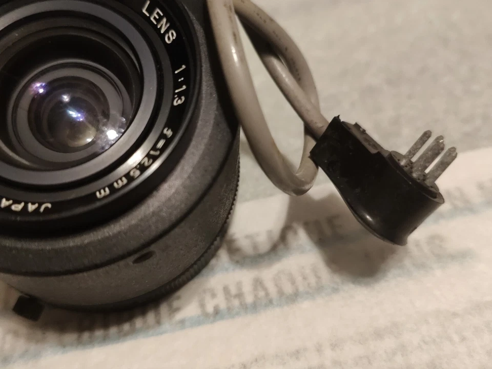 Objectif motorisé COMPUTAR AI TV  LENS 1:1.3 F=12,5 mm Vintage Japan. - Photo 3/4