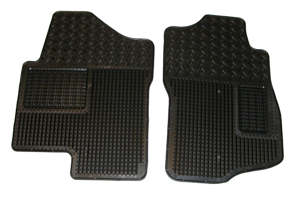 Nuevo juego de alfombrillas de vinilo negras delanteras GM 07-14 Silverado Sierra Suburban Foto 2 de 2