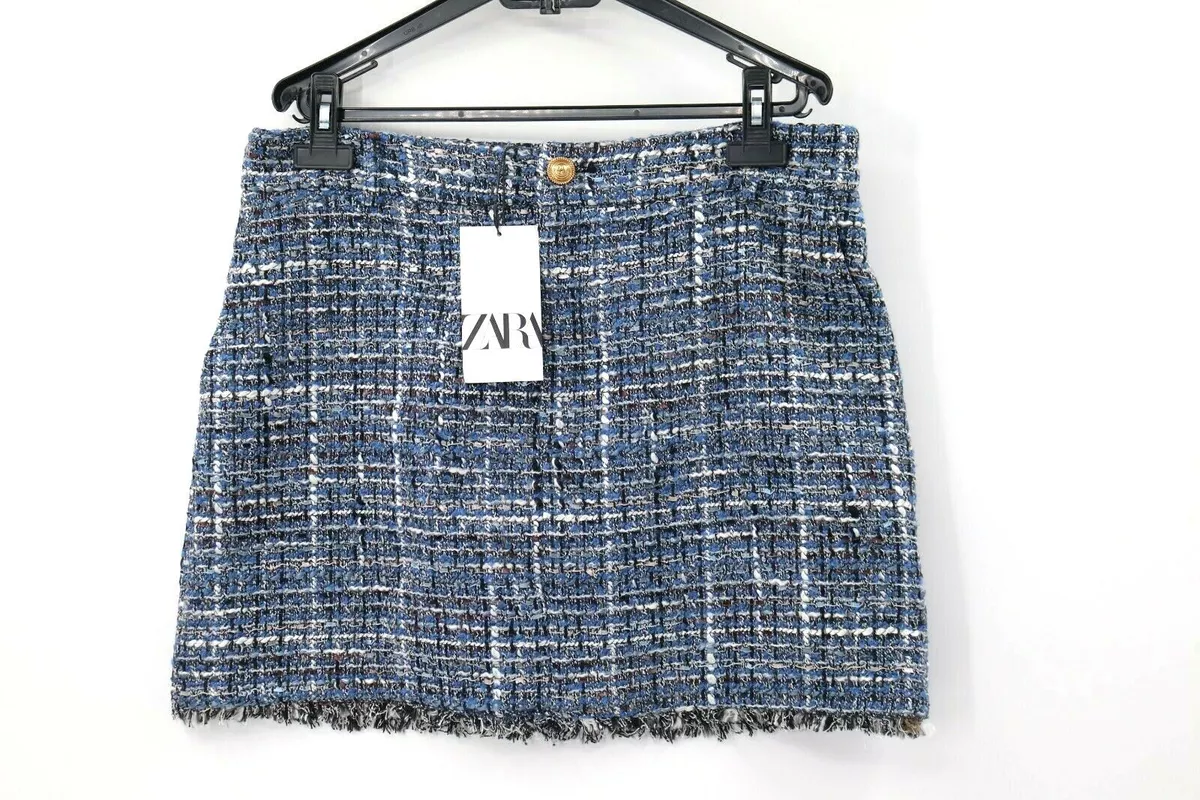 Zara tweed top skirt ebay