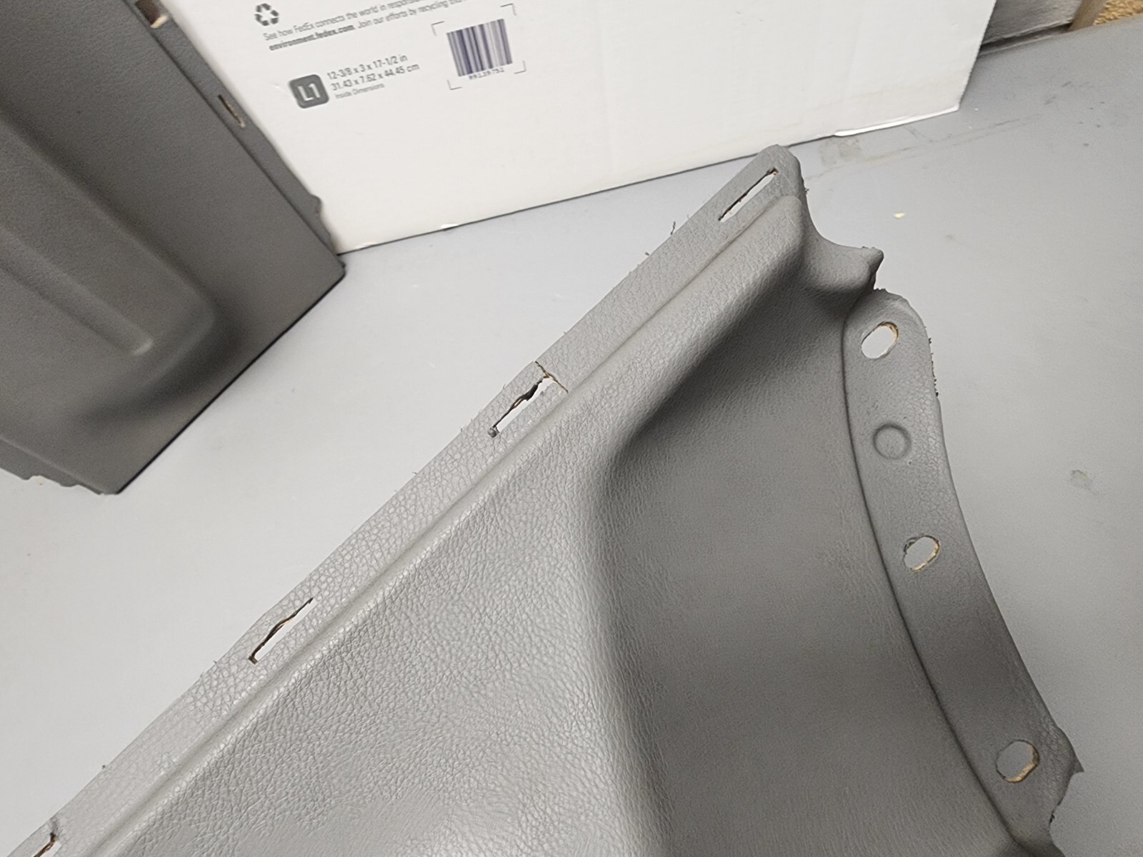 9810 Volkswagen Beetle Door Panel Armrest Inserts Hard Formed Set Gray