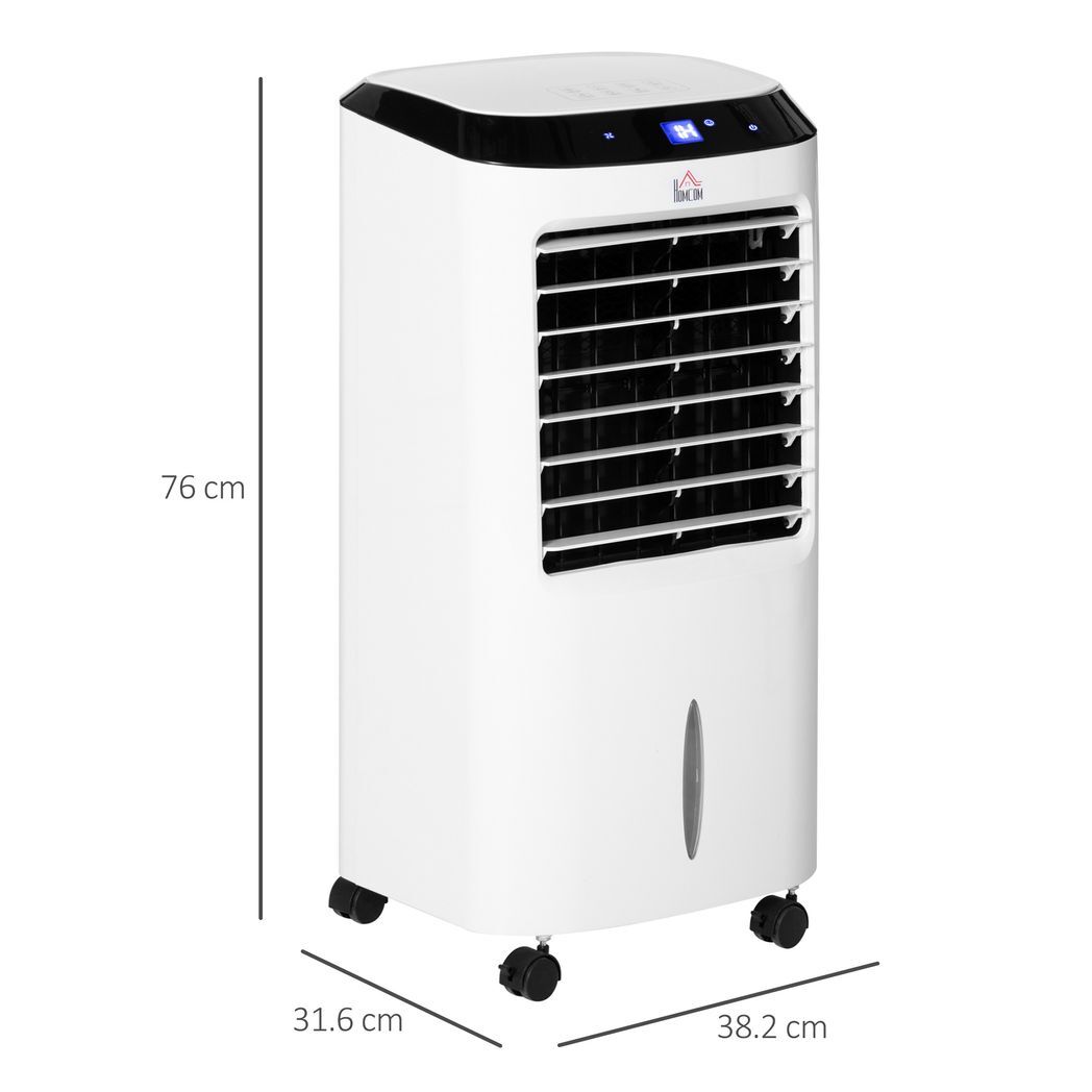 HOMCOM Portable Air Cooler Evaporative Anion Ice Cooling Fan 