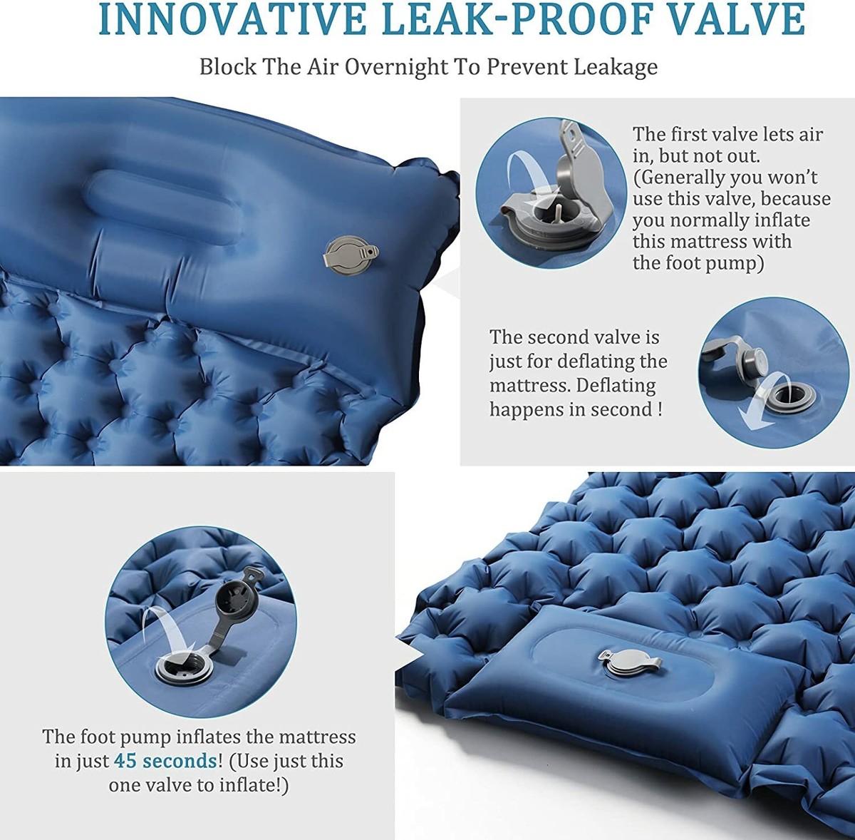 Matelas floqué pour maison, Camping, voiture, repos, lit de couchage
