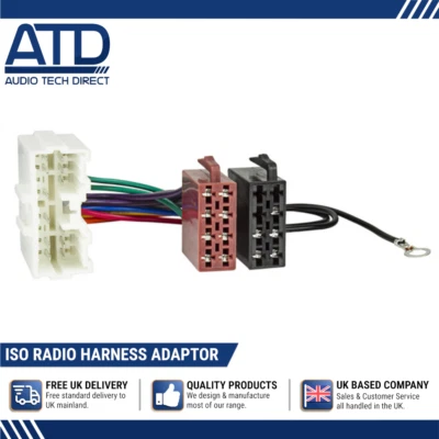 AUDIO TECH DIRECT ISO Radio Adaptor For Mitsubishi Grandis Lancer Magna Outlander Wiring Harness