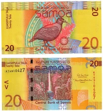2017 Samoa P40b 20 Tala Banknote  UNC