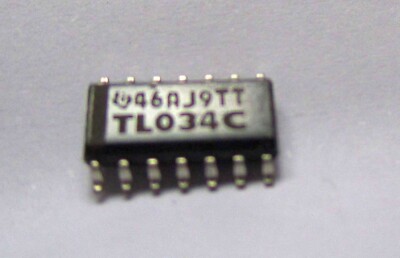 TL034CD - Texas Instruments High Precision Opamp. Röhren 100 Stück