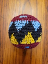 Hackysack Hacky Sack Footbag Colorful Woven 90's Nineties Retro.