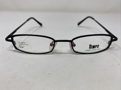 Tempo Eyeglasses Frame VM 5047 BK 46-20-135 Black Matte Full Rim Metal 8483