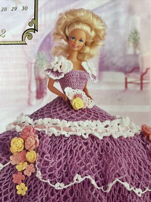 Annie's Attic May 1992 Doll Crochet Pattern for Fashion Dolls Cotillion
