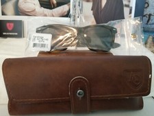 American Optical Saratoga True Color Gray Nylon Lenses Brown Demi Sunglasses NEW