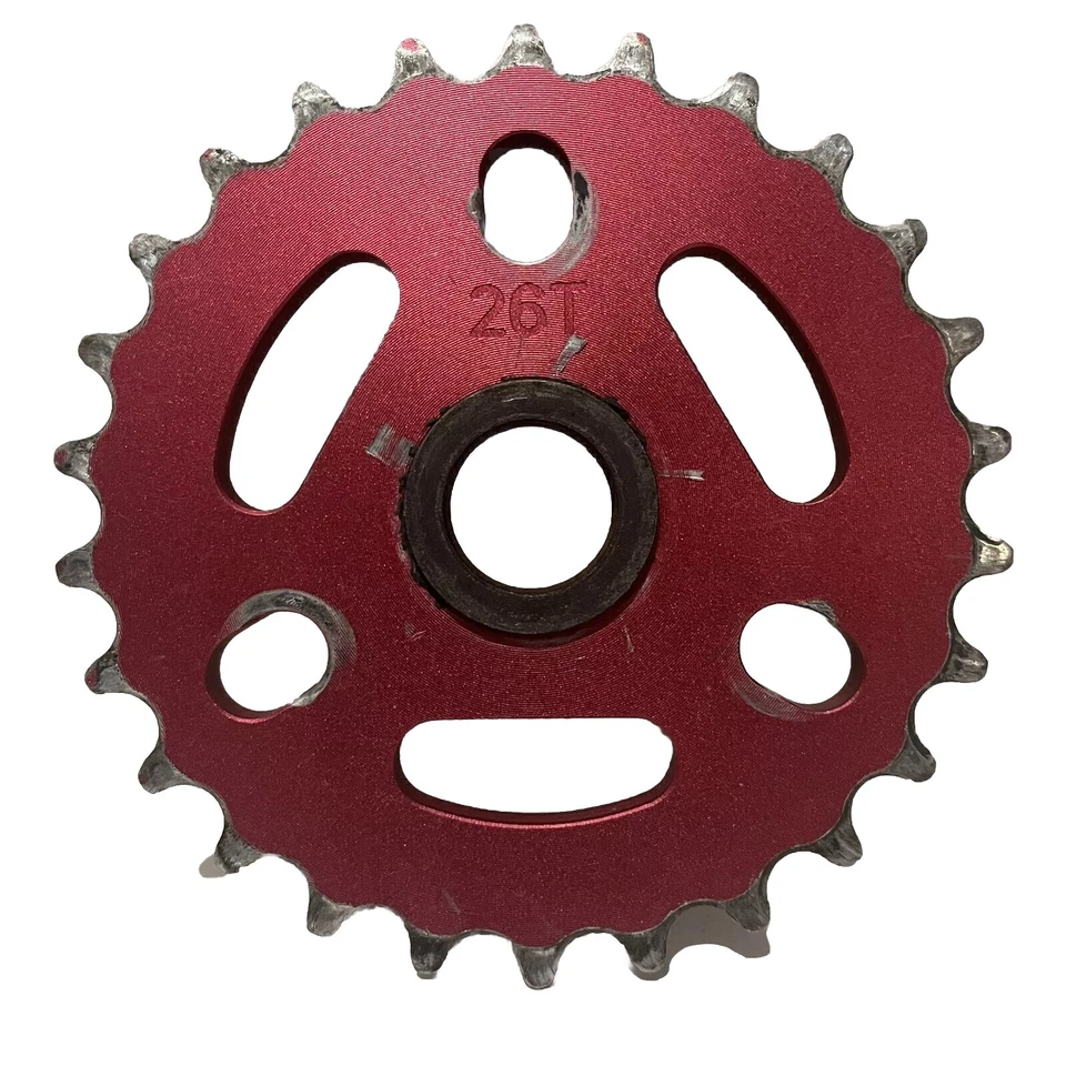 THE SHADOW CONSPIRACY BMX LIGHTER SPROCKET 26t 红色 TSC 齿轮链环自行车自行车自行车 — 第 3/4 张图片