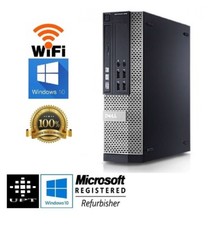 Dell Desktop Computer Quad Core i5 8GB RAM 500GB HD Windows 10 Pro DVD WiFi