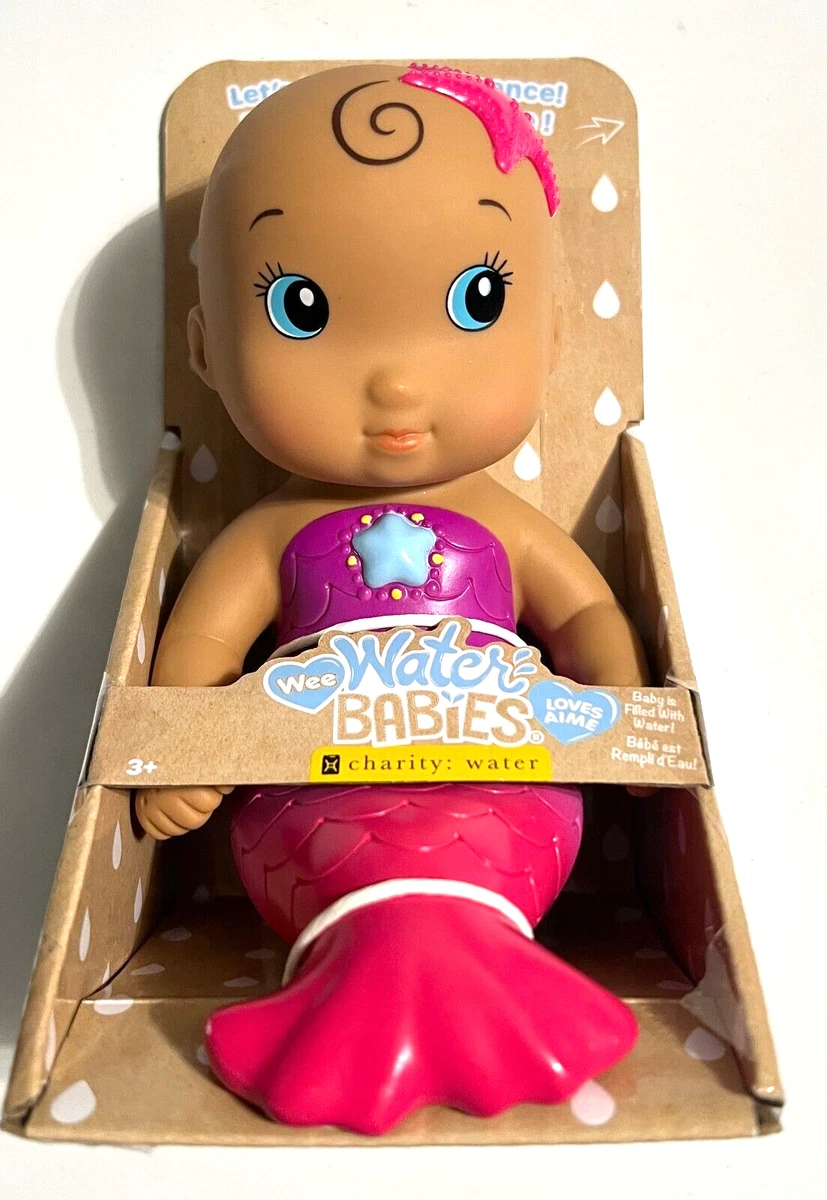 Wee Water Babies Splash Doll 5 Inch Pink Mermaid Pink Star Fish