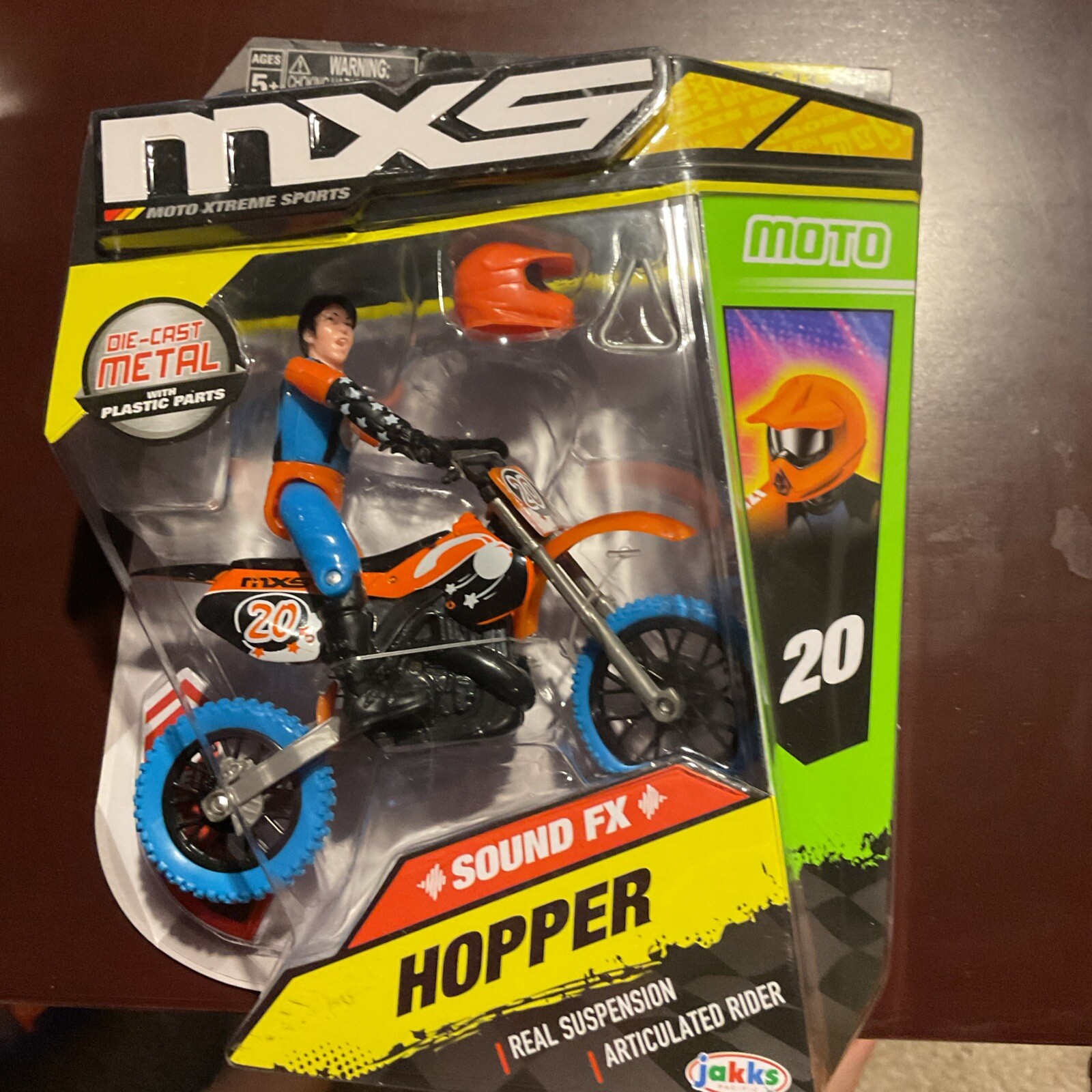 Moto Xtreme Sports Sound FX Hopper Fully Poseable Figure by Jakks (2019) NEW