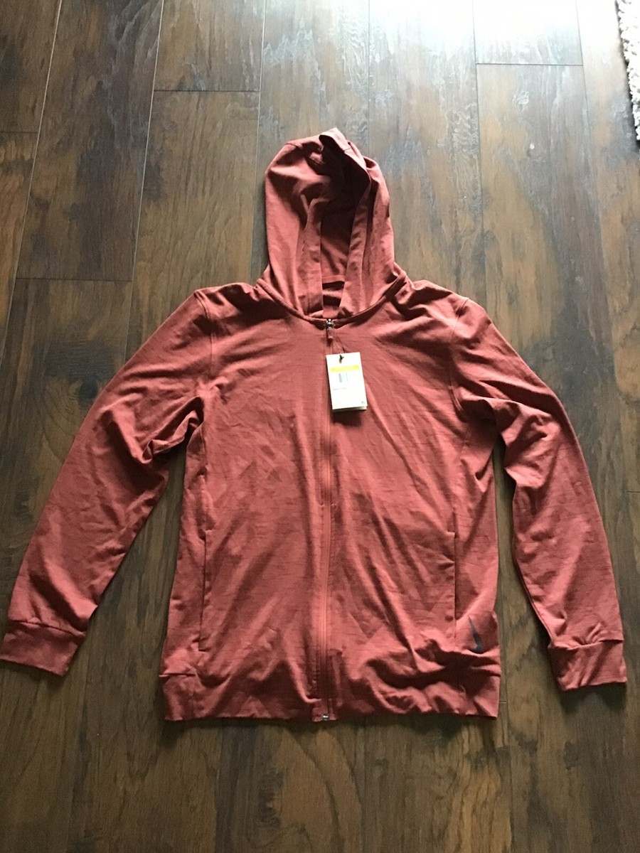 rust color nike sweatshirt