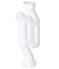 VIVA Straight Through Slim Basin Sink Pedestal Waste Trap 1 1/4" - 32mm