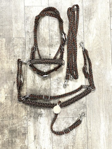 Pony Tack Set Camo … Headstall, Hackamore, Reins, Breast Collar, Wither Strap - Picture 3 of 5