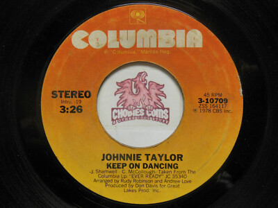 Johnnie Taylor: Love To Make Love When It's Raining / Keep On, 45 RPM G+ (V0)