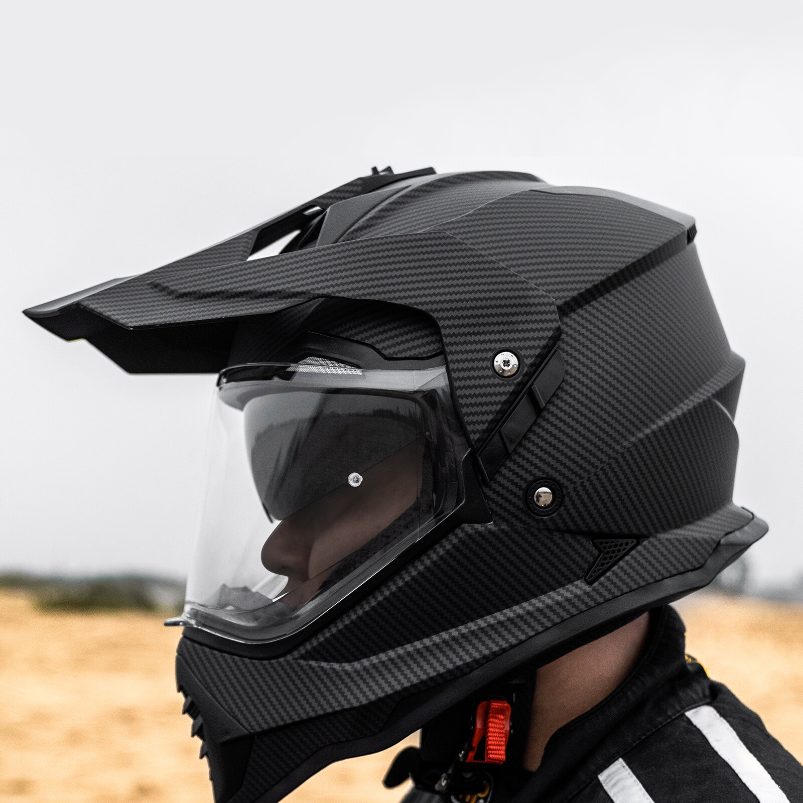 ILM Pre-Owned Dual Sport Adventure Motorcycle Helmet Sun Visor Snowmobile ATV