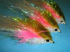 FLY FISHING FLIES - Rainbow SPARKLE BAIT Streamers #2 (3 pcs.)