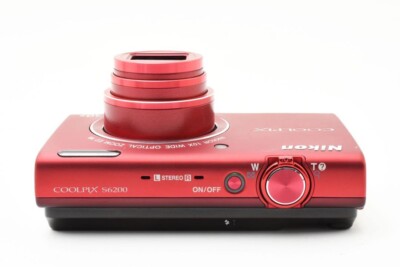 Nikon COOLPIX S6200 16.0MP 10x Optical Zoom Digital Camera Red