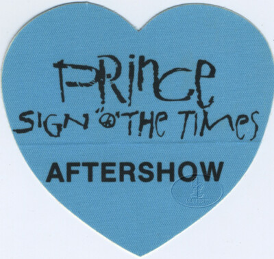 PRINCE 1987 Sign O' The Times Backstage Pass ASO Blue | eBay UK