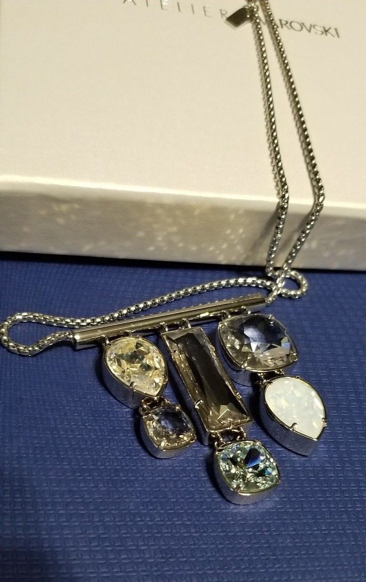 ATELIER SWAROVSKI ネックレス NIB $349 Atelier Swarovski Nile Pendant Necklace Blue Crystal
