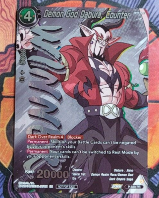 Demon God Dabura Counter P-680 Tournament Winner Promo Dragon Ball
