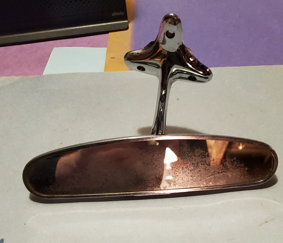 1952-54 Chrysler Windsor/Windsor Deluxe хромированное зеркало заднего вида день/ночь - Изображение 2 из 4