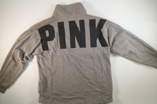 Womens Victoria Secret Pink Gray Jacket Size M Medium EUC - Picture 2 of 4