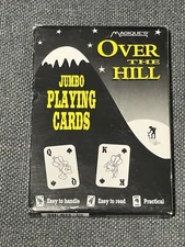 Vintage 1994 Over the Hill Magique Novelties Jumbo Playing Cards 5 x 7 Deck 